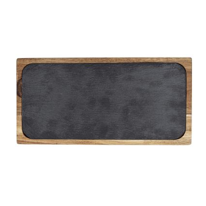 WENKO 55103100 - Planche à découper BLACK OUTDOOR KITCHEN 30 x 15 cm brun/gris