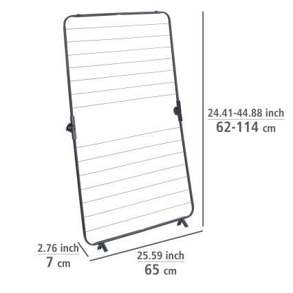 WENKO 63003100 - Droogrek CHAMPION 65x114 cm zwart