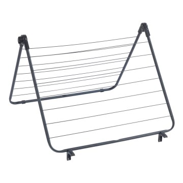 WENKO 63003100 - Étendoir à linge CHAMPION 65x114 cm noir