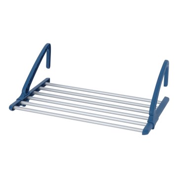 WENKO 63005800 - Droogrek voor wasgoed 37,5x21 cm RVS/zilver/blauw