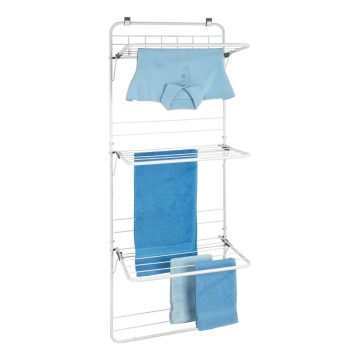 WENKO 63010800 - Wasrek 51x142 cm wit/grijs