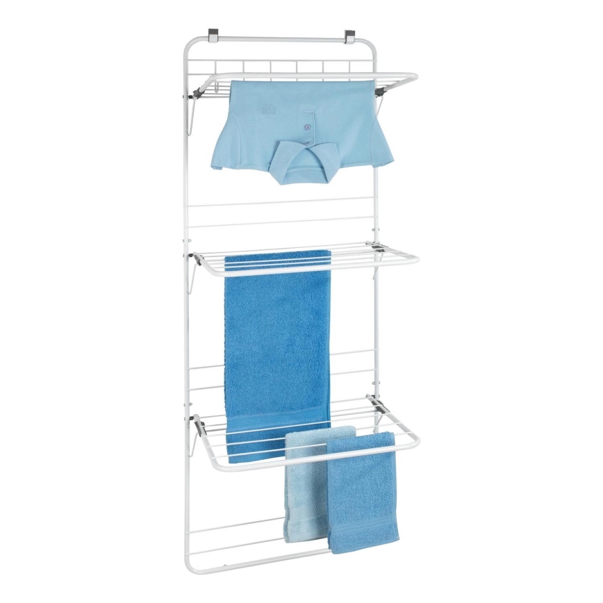 WENKO 63010800 - Wasrek 51x142 cm wit/grijs