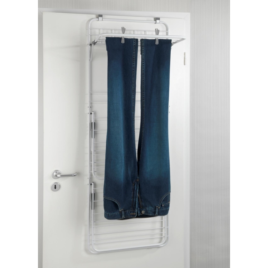 WENKO 63010800 - Wasrek 51x142 cm wit/grijs