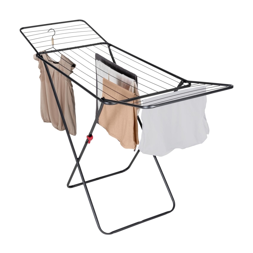 WENKO 63015100 - Étendoir à linge CHAMPION 170x98 cm noir