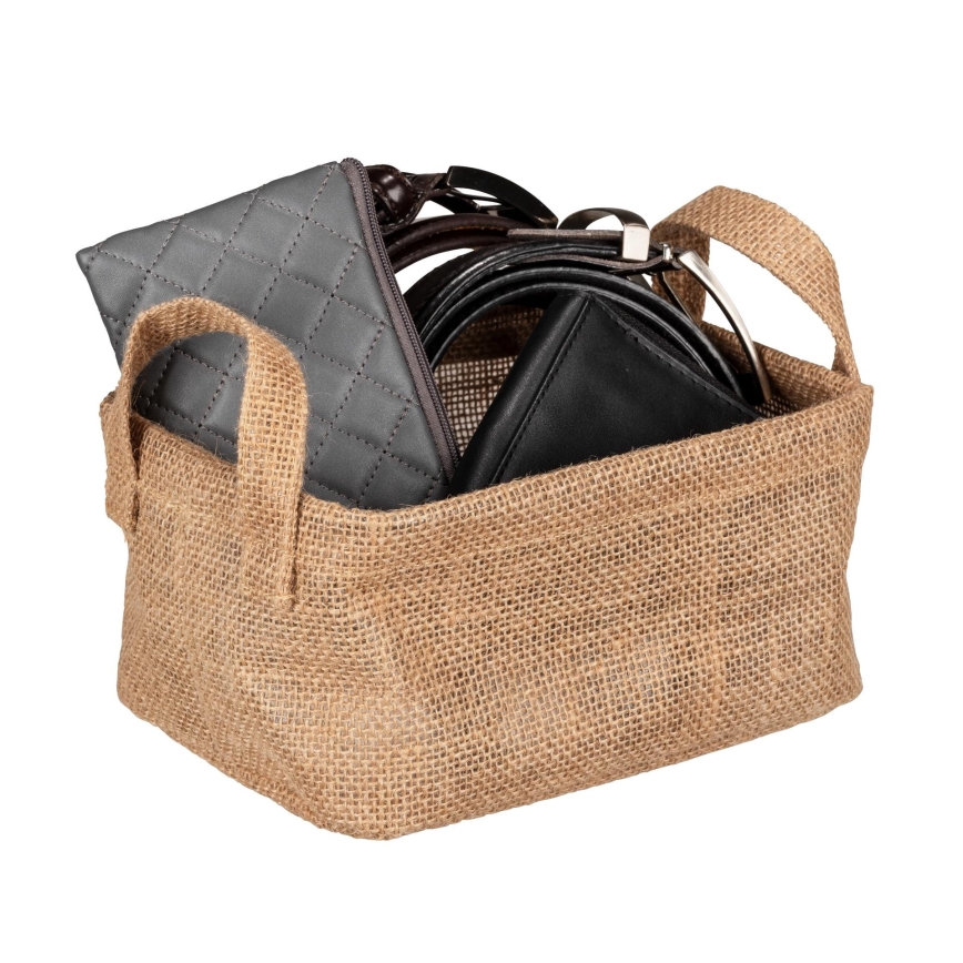 WENKO 64470100 - Mand JUNA 20x15 cm bruin