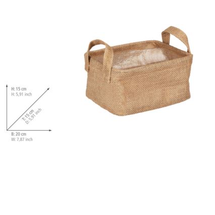 WENKO 64470100 - Mand JUNA 20x15 cm bruin
