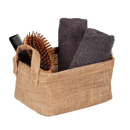 WENKO 64470100 - Mand JUNA 20x15 cm bruin