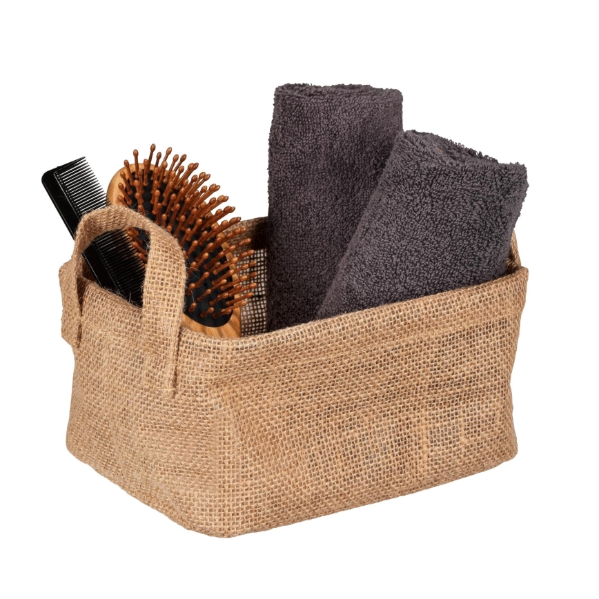 WENKO 64470100 - Mand JUNA 20x15 cm bruin