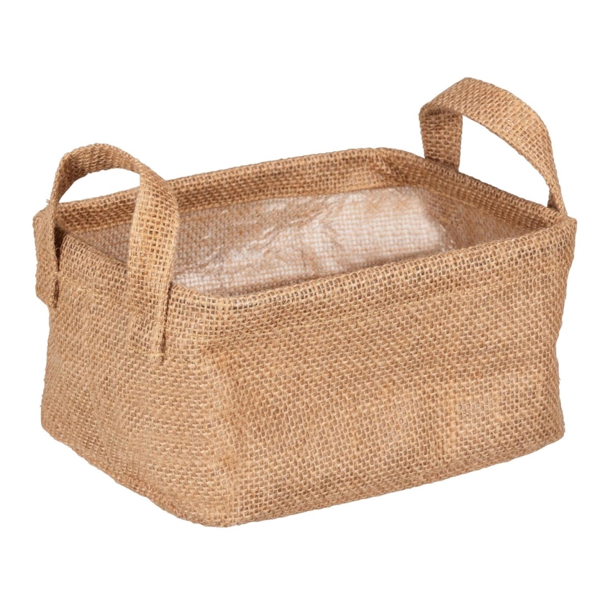 WENKO 64470100 - Panier JUNA 20x15 cm marron