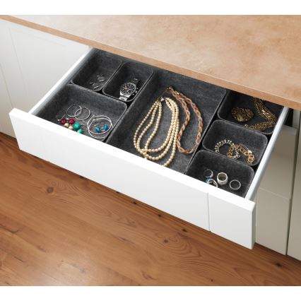 WENKO 64502100 - Lade-organizer FELT 28,5x20 cm grijs