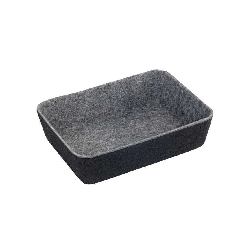 WENKO 64502100 - Organisateur de tiroir FELT 28,5x20 cm gris