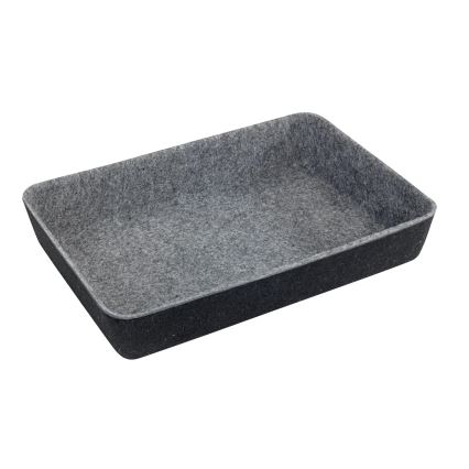 WENKO 64502100 - Organisateur de tiroir FELT 28,5x20 cm gris