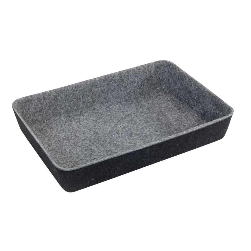 WENKO 64502100 - Organisateur de tiroir FELT 28,5x20 cm gris