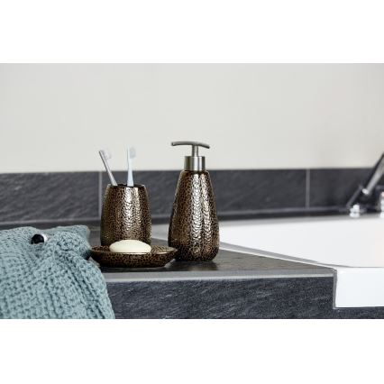 WENKO 69109800 - Badkamerset MARRAKESH 12,5x41 cm bruin