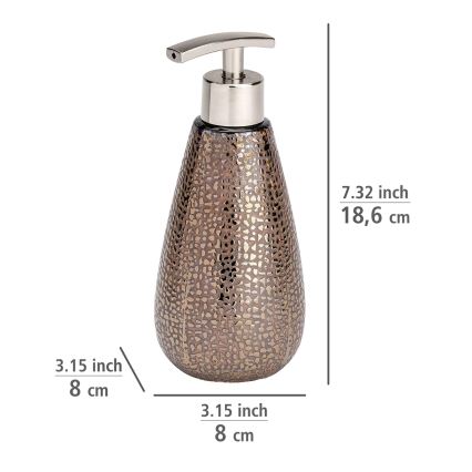 WENKO 69109800 - Set de salle de bains MARRAKESH 12,5x41 cm marron