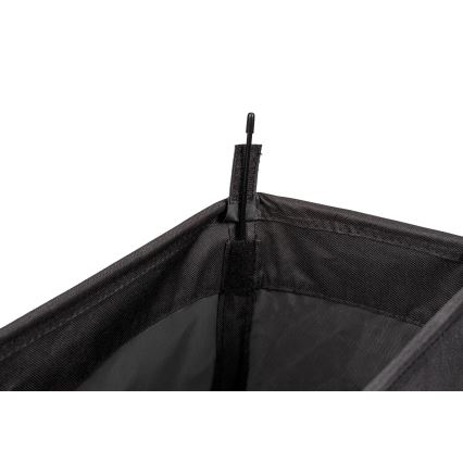 WENKO 69737800 - Linnenmand CORNO 18,5x60 cm zwart