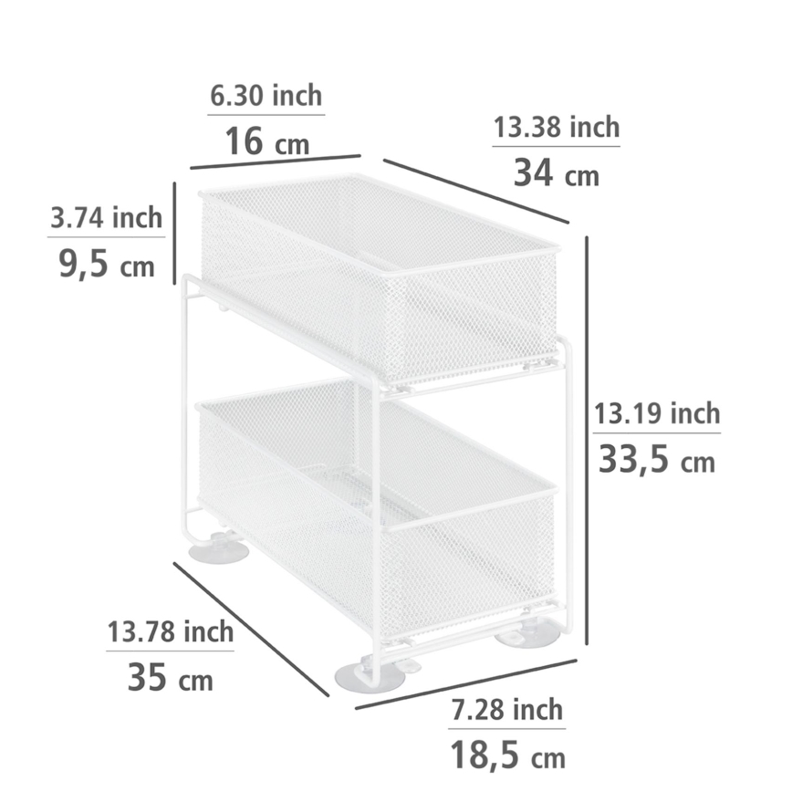 WENKO 69769800 - Support GIOMA 35x33,5 cm blanc