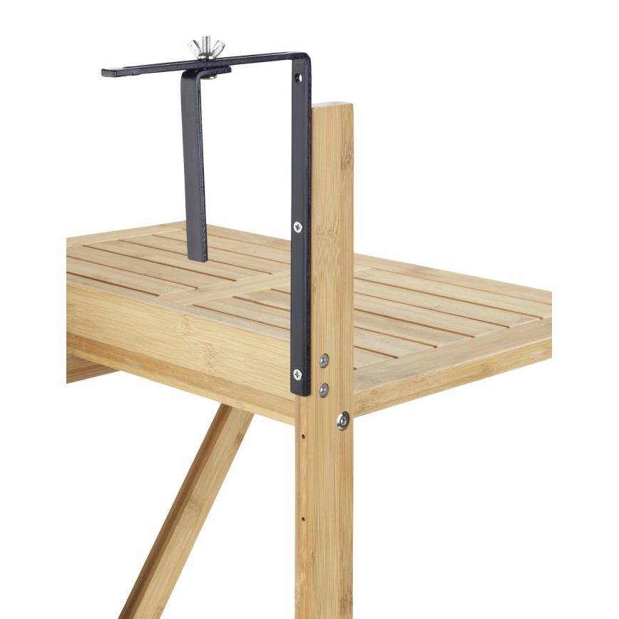 WENKO 69806800 - Table WAIKIKI 64x65 cm blanc/marron