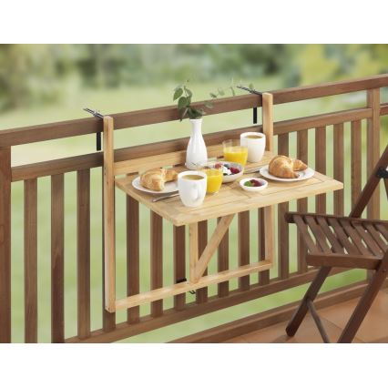 WENKO 69806800 - Tafel WAIKIKI 64x65 cm wit/bruin