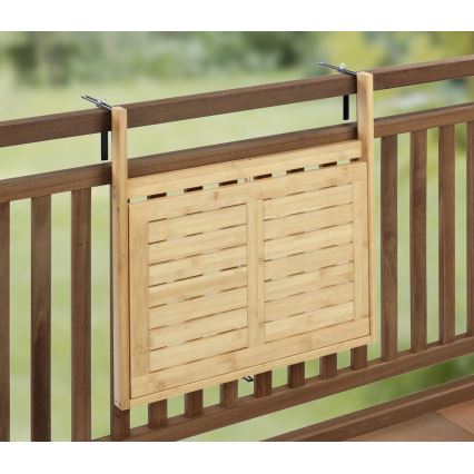 WENKO 69806800 - Tafel WAIKIKI 64x65 cm wit/bruin