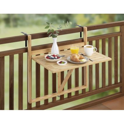 WENKO 69806800 - Tafel WAIKIKI 64x65 cm wit/bruin