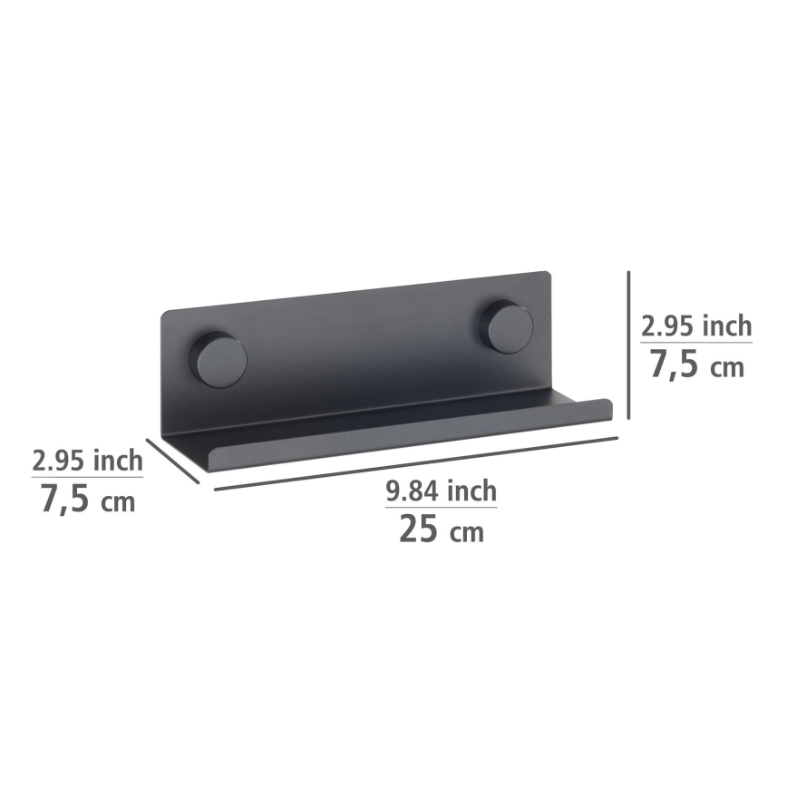 WENKO 71145800 - Support JET 25x7,5 cm noir
