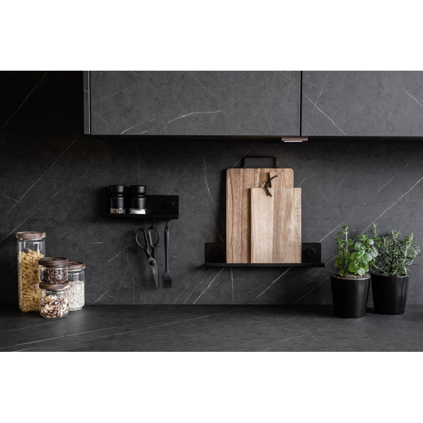 WENKO 71146800 - Kruidenrek JET 40 x 7,5 cm zwart