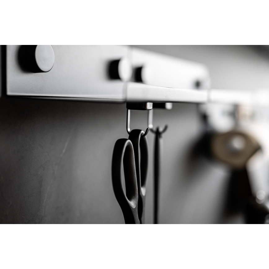 WENKO 71149800 - Haakjes JET 2,2x3,9 cm zwart/zilver