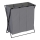 WENKO 71297800 - Panier à linge TRIO 69 x 76 cm gris/noir