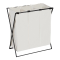 WENKO 71298800 - Panier à linge TRIO 69x76 cm crème/noir