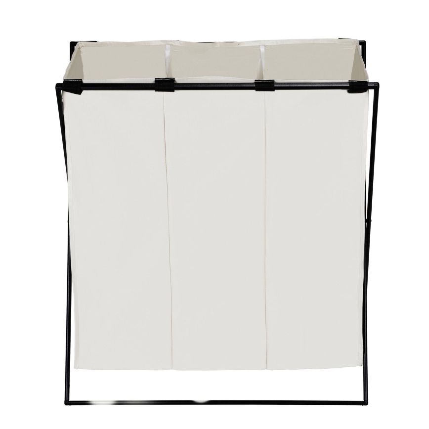 WENKO 71298800 - Wasmand TRIO 69x76 cm crème/zwart