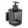 WENKO 71444800 - Zeepdispenser VACUUM-LOC QUADRO ED 7,5x16 cm zwart