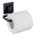 WENKO 71447800 - Porte-rouleau de papier toilette VACUUM-LOC QUADRO ED 14x11 cm noir