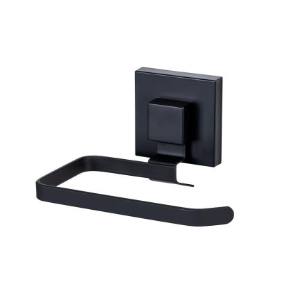 WENKO 71447800 - Porte-rouleau de papier toilette VACUUM-LOC QUADRO ED 14x11 cm noir