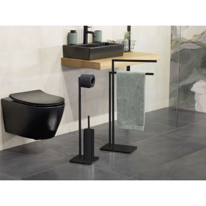 WENKO 71555800 - Handdoekhouder RECCO 48x80,5 cm zwart