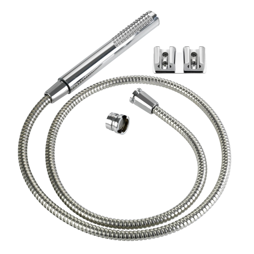 WENKO 81340100 - Douche DUO 170x2,7 cm chromé brillant/argenté/gris