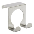 WENKO 8411100 - Haak 5 x 5 cm, roestvrij staal/zilverkleurig