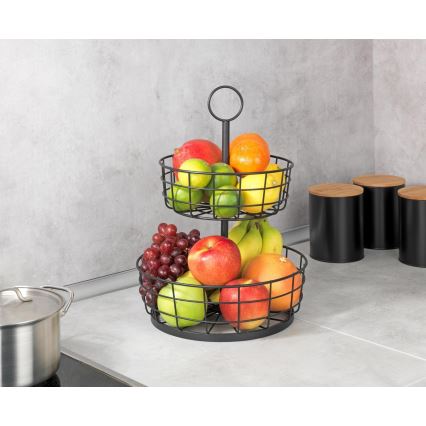 WENKO 88740800 - Panier LOFT 28x39 cm noir