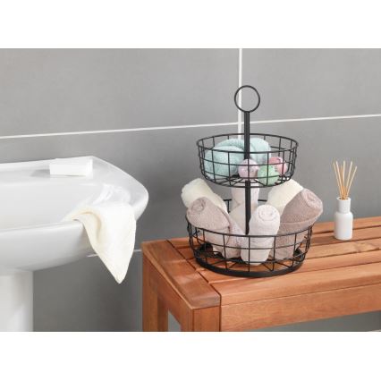 WENKO 88740800 - Panier LOFT 28x39 cm noir