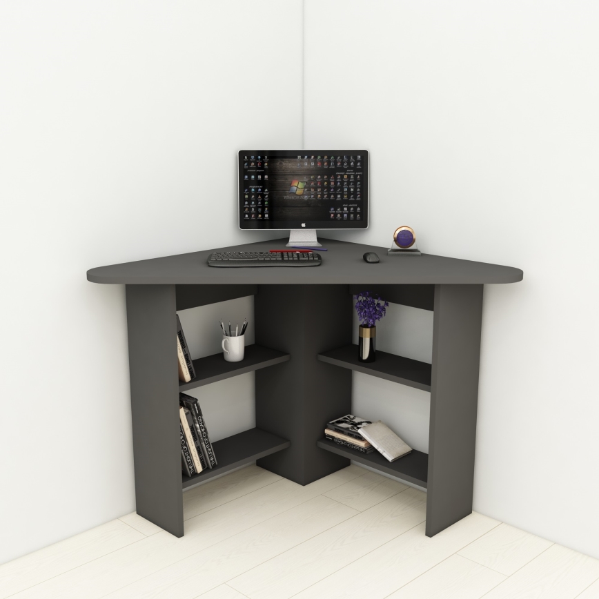 werk tafel CORNER 73,8x80 cm antraciet