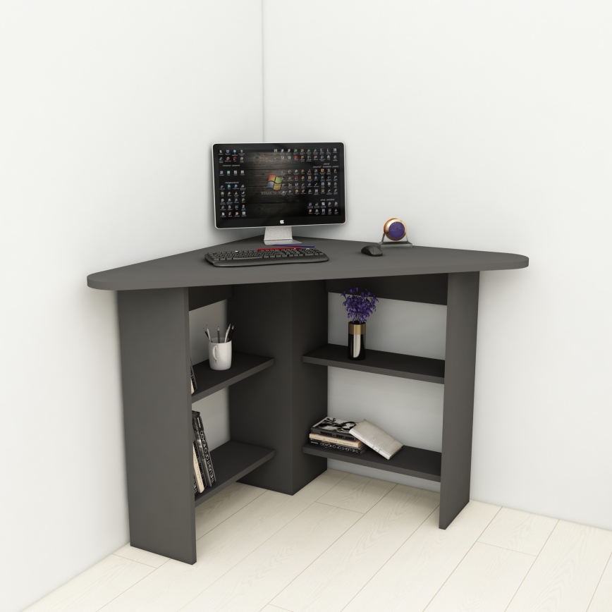werk tafel CORNER 73,8x80 cm antraciet
