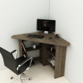 werk tafel CORNER 73,8x80 cm bruin