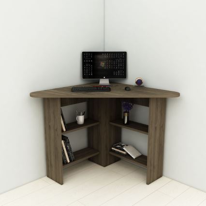 werk tafel CORNER 73,8x80 cm bruin