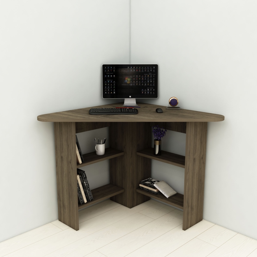 werk tafel CORNER 73,8x80 cm bruin