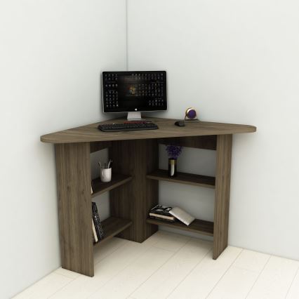 werk tafel CORNER 73,8x80 cm bruin
