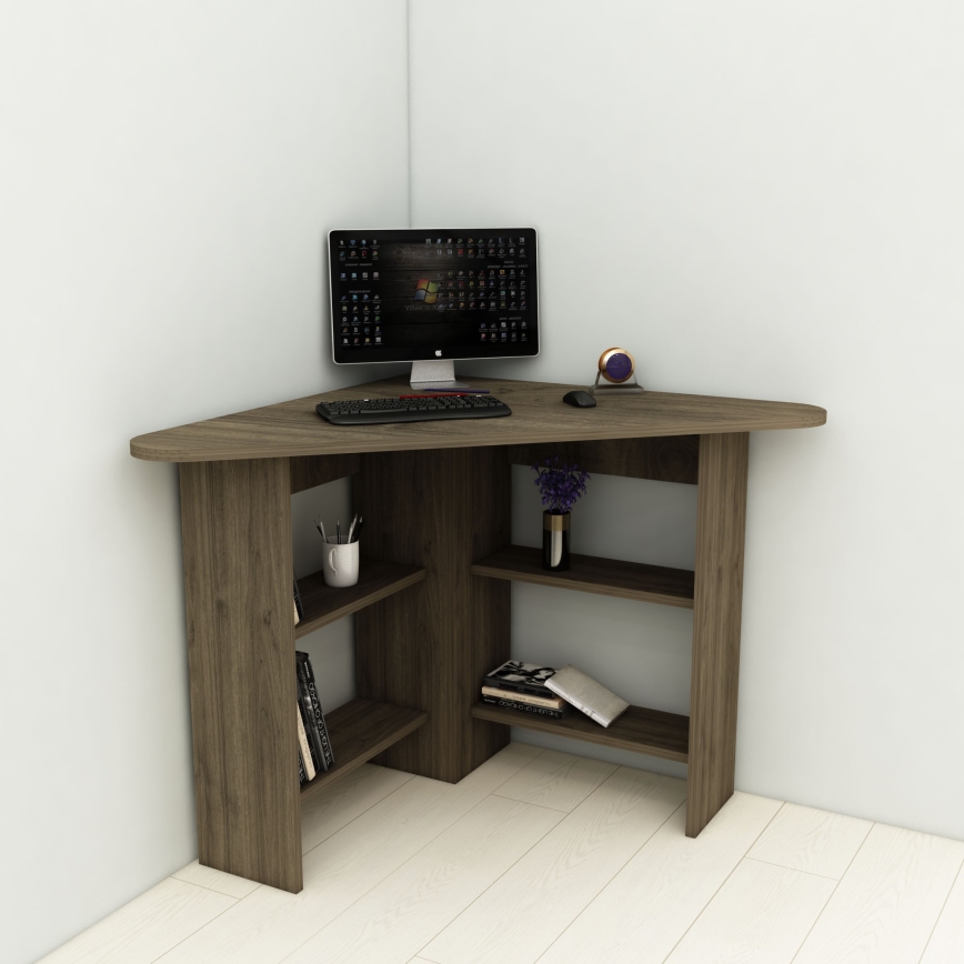 werk tafel CORNER 73,8x80 cm bruin