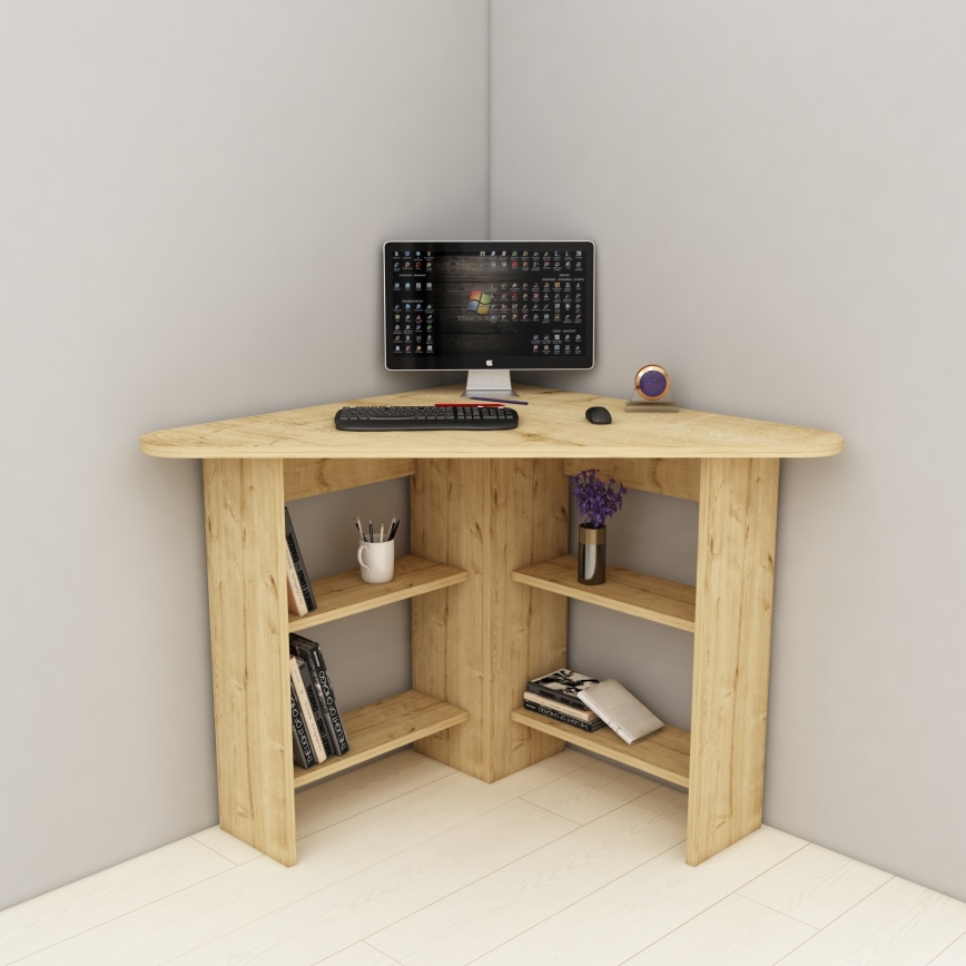 werk tafel CORNER 73,8x80 cm saffier eiken
