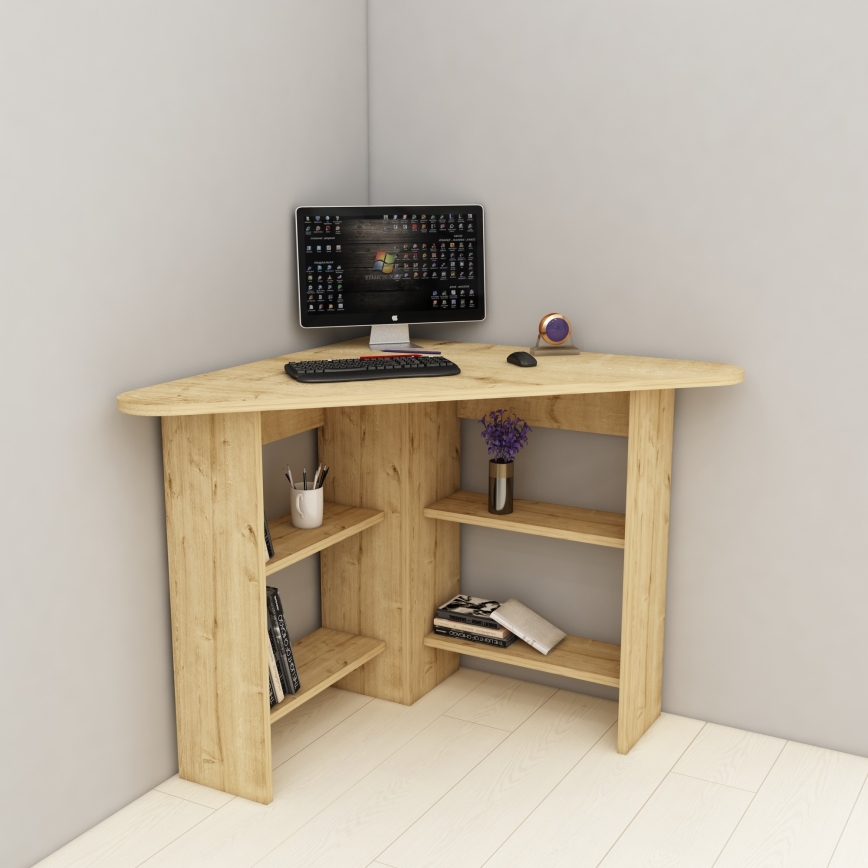 werk tafel CORNER 73,8x80 cm saffier eiken