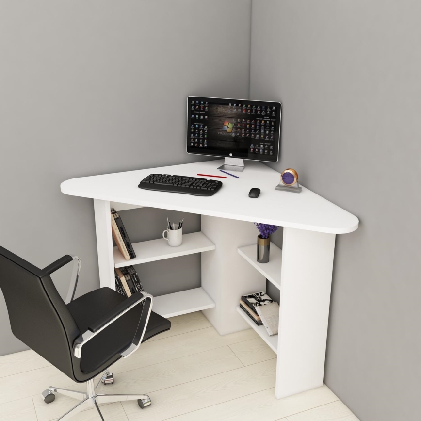 werk tafel CORNER 73,8x80 cm wit