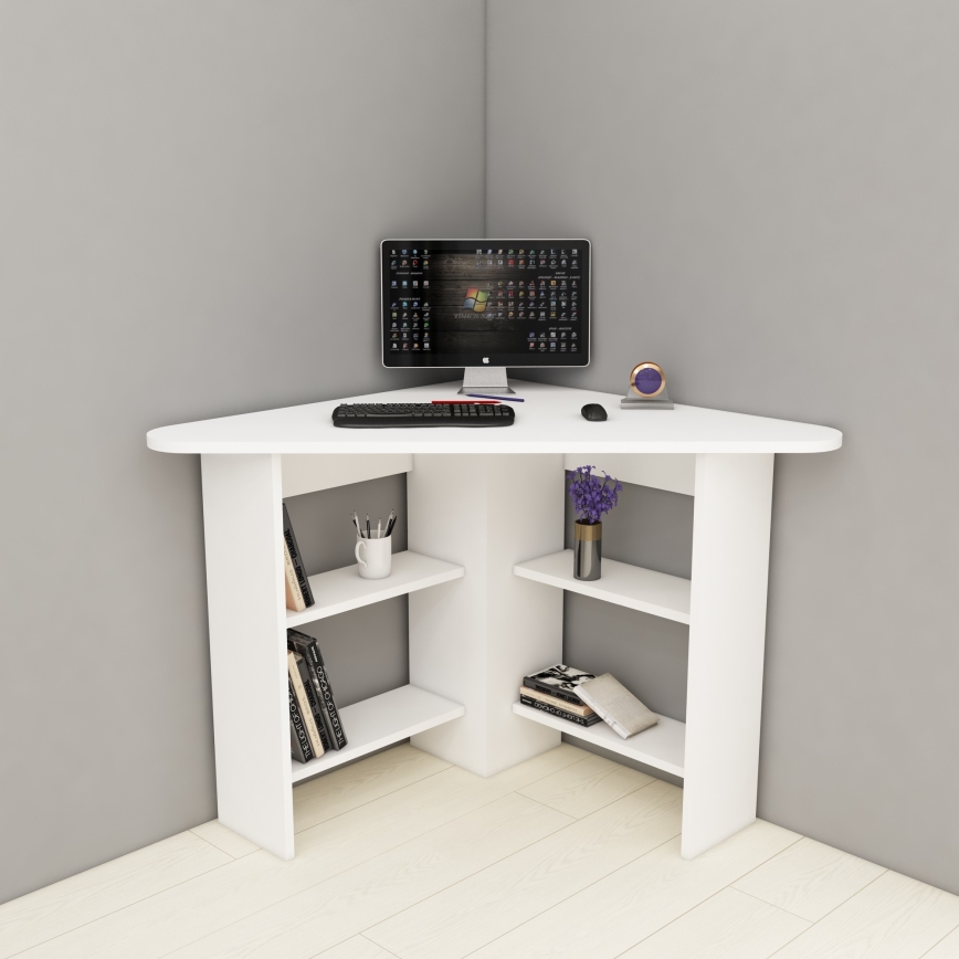 werk tafel CORNER 73,8x80 cm wit